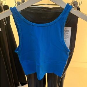 Lululemon Blue Ribbed Tank Top
